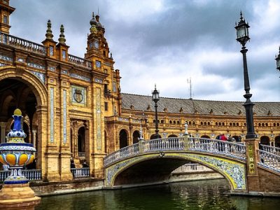 andalucia, sevilla, plaza, spanish, nature, seville, spain, fountain, culture, europe, architecture, espanya, water, flamenco
